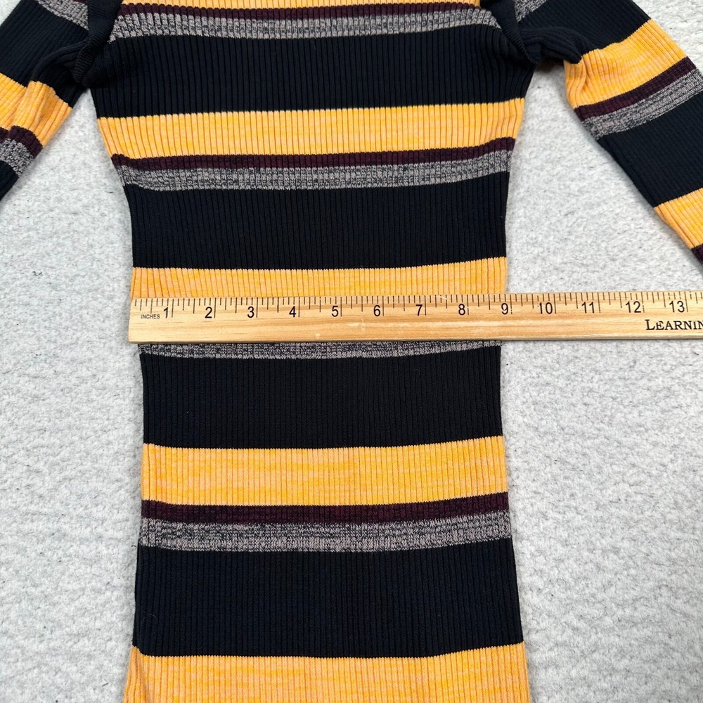 Scotch & Soda Maison Scotch Dress Womens Small Midi Bodycon Ribbed Very Stretchy - Picture 7 of 10